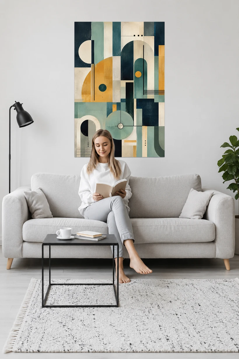 Abstract Wall Art by Novalon Artist 80 x 120 (2)